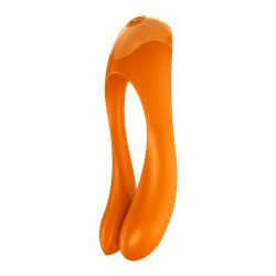 Вибратор на палец Satisfyer Candy Cane, оранжевый