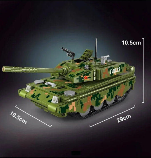 Конструктор танк на радиоуправлении 676 деталей