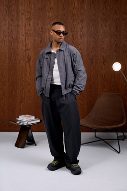 Куртка Nothomme Blue Monte Bent Knife Sleeve Workwear Turn-down Collar Jacket "Smoke Gray"