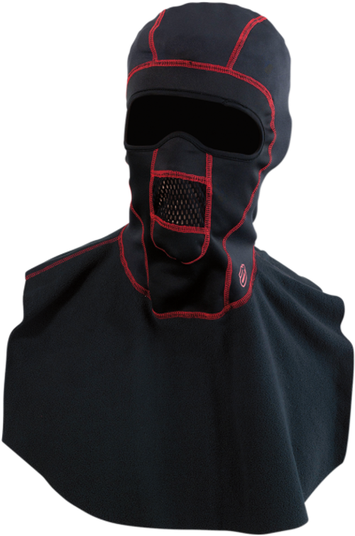 Windshield balaclava W / Черный-красный
