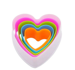 Набор форм для печенья «Сердце», 5 шт