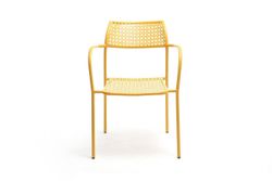 "Посейдон" стул стальной, цвет желтый