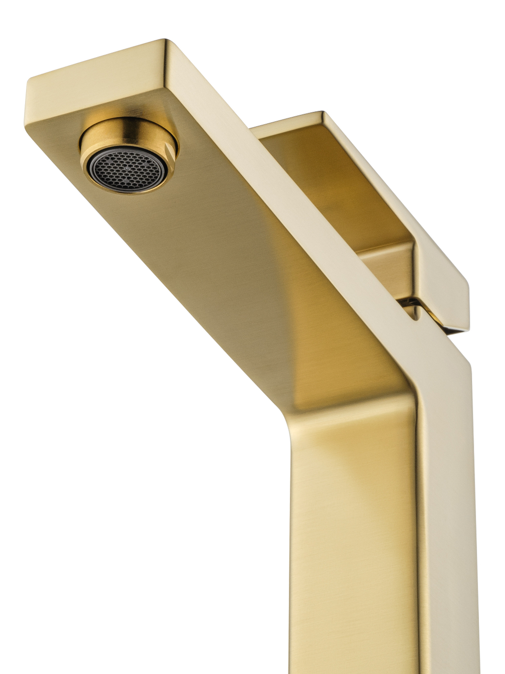 Смеситель для раковины высокий WONZON & WOGHAND CUBE 2.0, Брашированное золото (WW-88019068-BG)