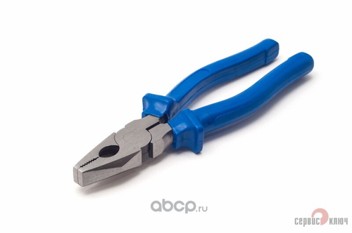 Пассатижи комб. 200 мм с синими ручками (Сервис Ключ)