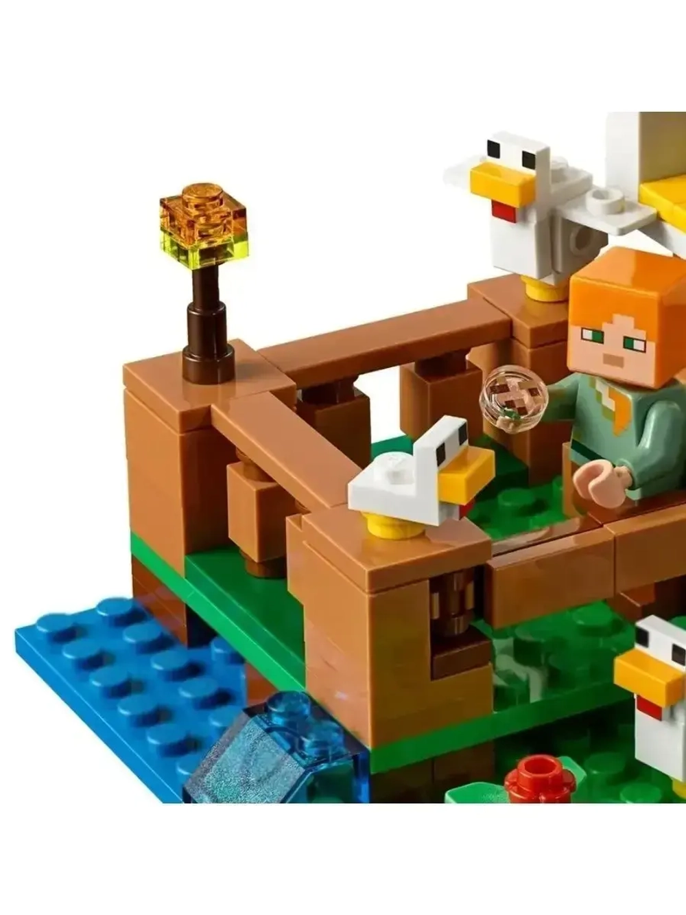 Конструктор Майнкрафт Куриная ферма 204 детали