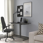 Стол для работы сидя/стоя регулируемый - SEGRARE IKEA/ ИКЕА, 110х60х75/125 см, черный