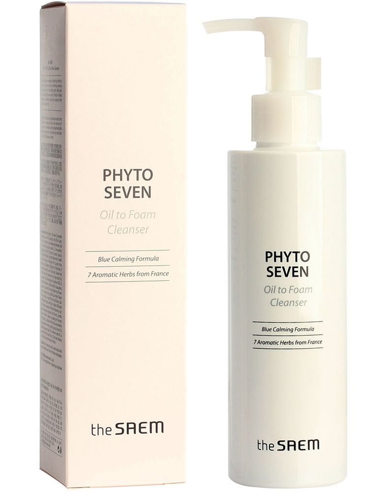 The Saem Phyto Seven Oil-To-Foam Cleanser гидрофильное масло-пенка с фито-комплексом
