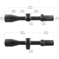 Taurus 3-18x50 FFP, сетка MPX1, 30мм, тактические барабаны, азотозаполненный, с подсветкой (SCFF-11)