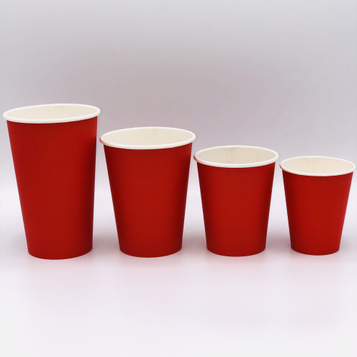 Бумажный стакан 350мл. Красный, 1000шт/кор. Лига пак