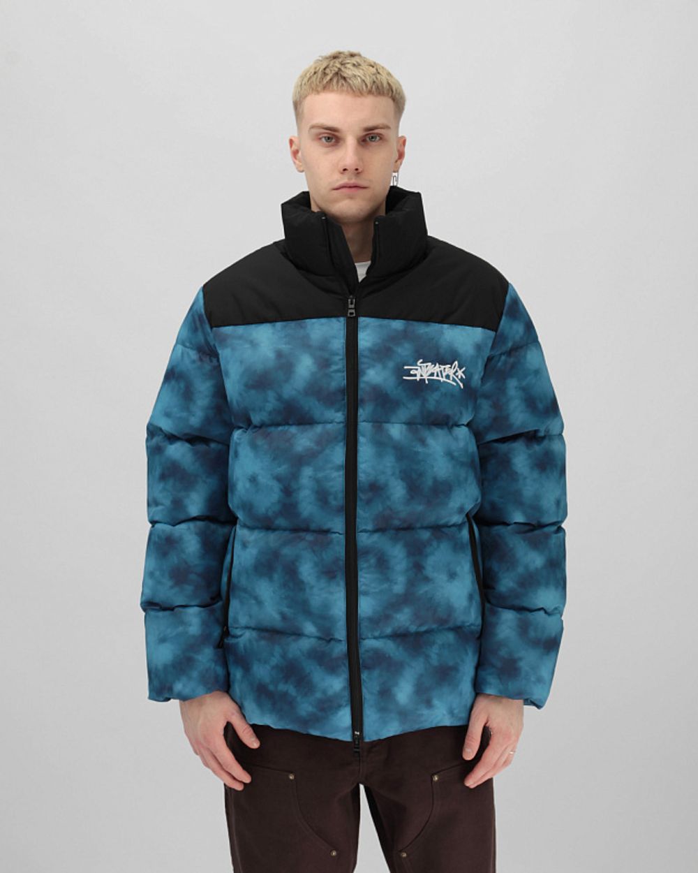 Пуховик Anteater Downjacket Tie Dye Blue