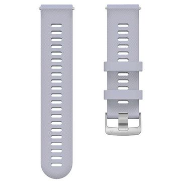 Ремешок 18 мм силиконовый для Garmin Venu 2S, Vivoactive 4S, Forerunner 255S, Forerunner 265S быстросъемный Quick Release (Белый)