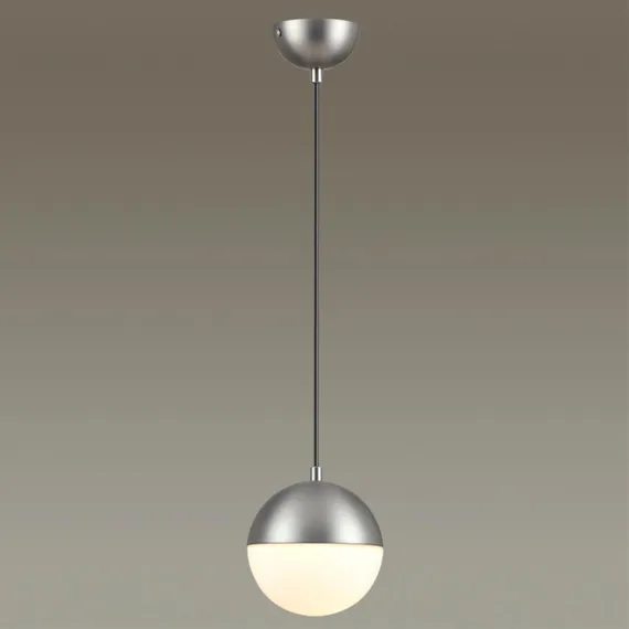 4959/1 PENDANT ODL22 345 мат.никель/металл/белый/стекло Подвес E27 1*40W PINGA