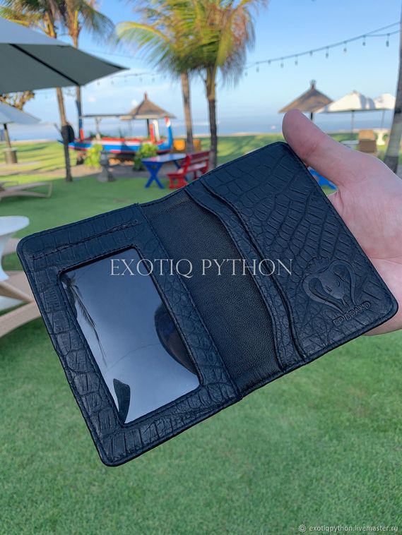 Обложка для документов из кожи крокодила AC-86