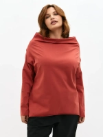 Лонгслив оверсайз с вырезом лодочка