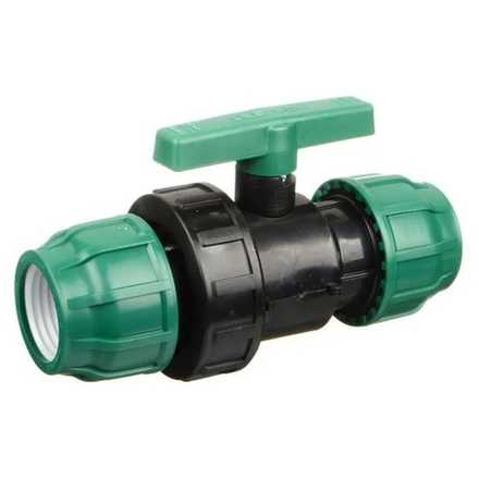 Кран для ПЭ трубы 50мм, Poelsan