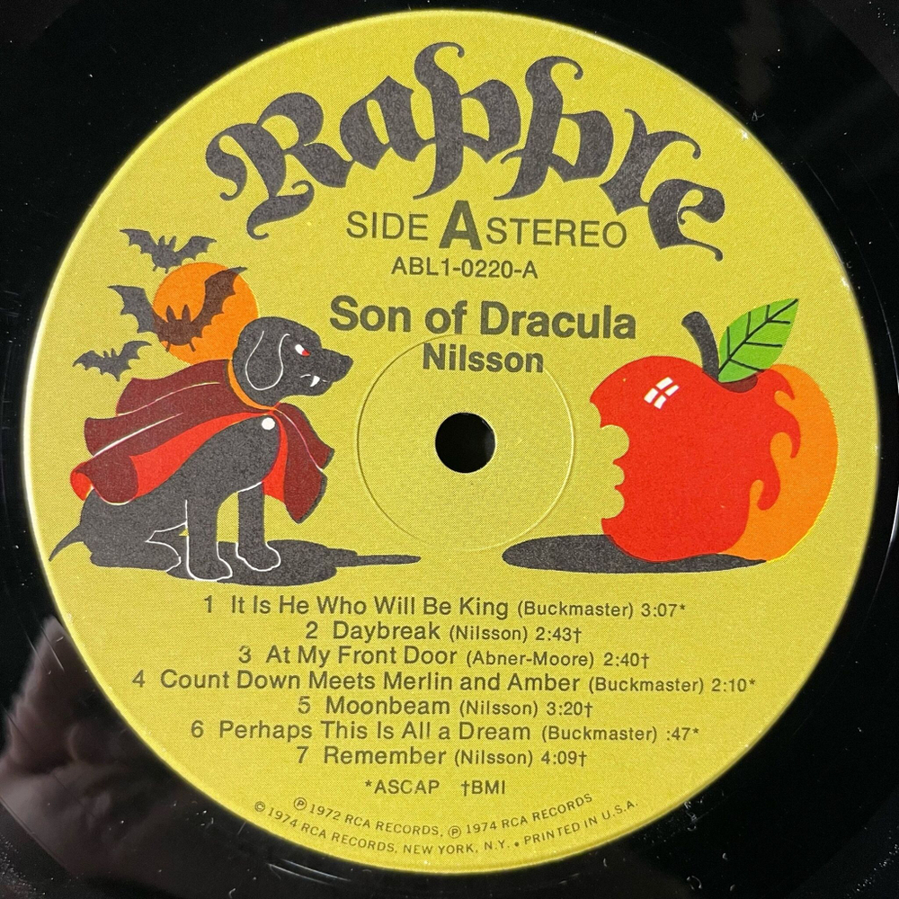 Винтажная виниловая пластинка LP Harry Nilsson Son Of Dracula Сын Дракулы (USA 1974)