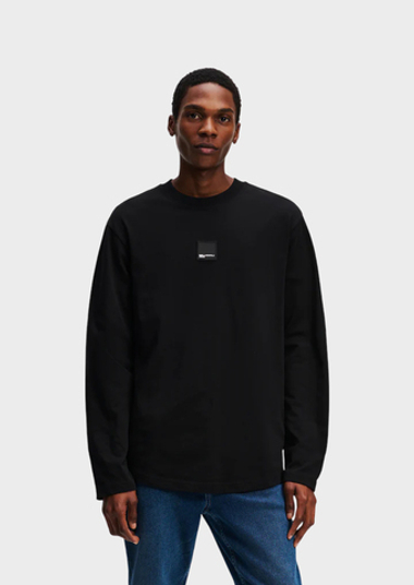 Лонгслив KARL LAGERFELD JEANS Reg Ls Curved Hem Tee