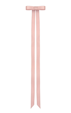 Бант "Стрекоза" с длинными лентами пыльная роза