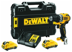 Компактная дрель-шуруповерт DEWALT 12 В XR DCD701D2-QW