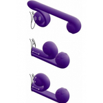 Вибромассажер для двойной стимуляции Snail Vibe фиолетовый