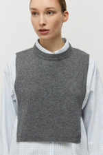 Манишка из смесового кашемира с завязками