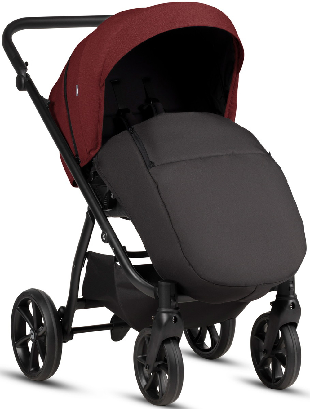 Детская коляска Tutis Leo 3 Plus 3 в 1 с автокреслом Beno Beige 1582220 Burgundy