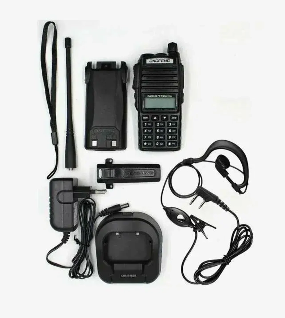 Baofeng UV-82, 5/8 W, 2 режима мощности, Портативная двухдиапазонная радиостанция