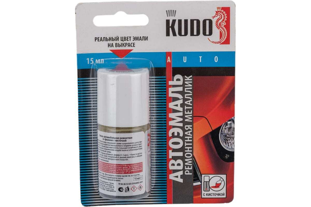 Эмаль-кисточка DAEWOO Kudo Полисеребро металлик (15мл)