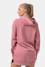 Толстовка женская Everyday HERO Long Sweatshirt with a hoodie 580 Розовая