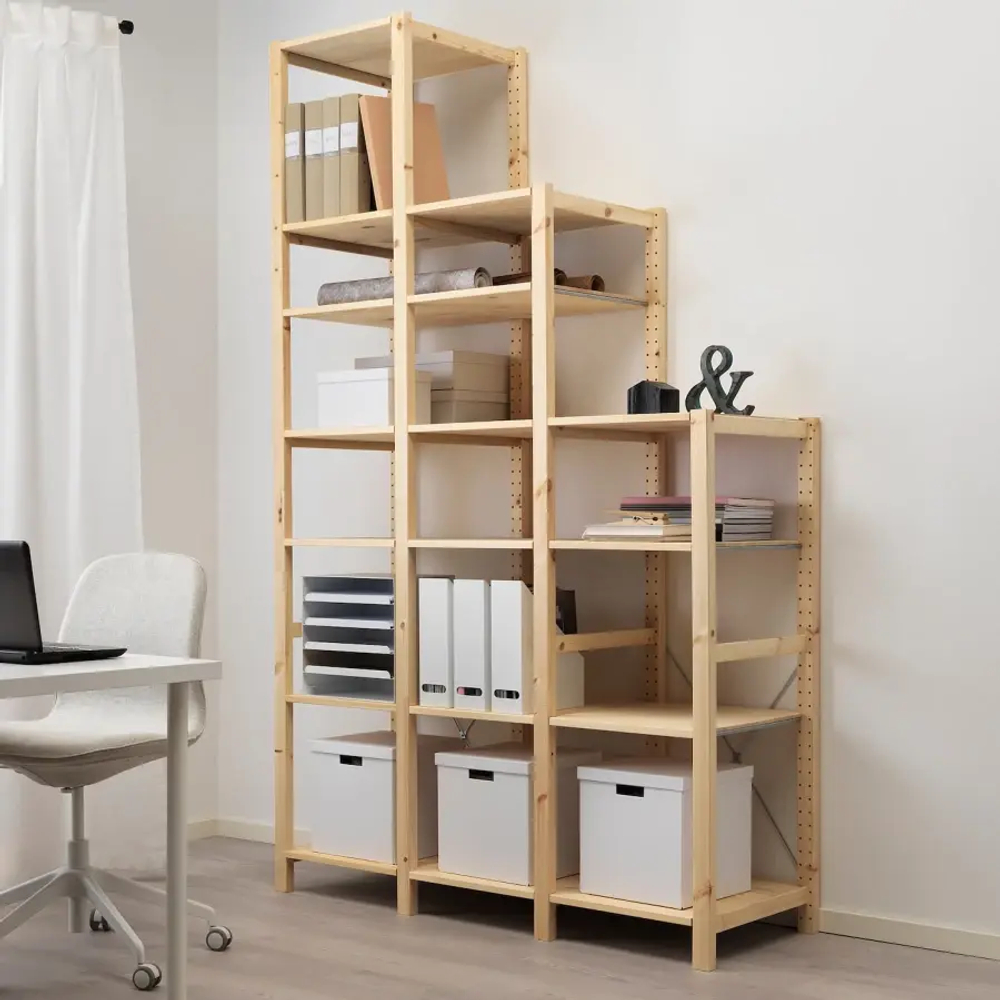 Стеллаж - IKEA IVAR, 139х30х226 см, сосна, ИВАР ИКЕА