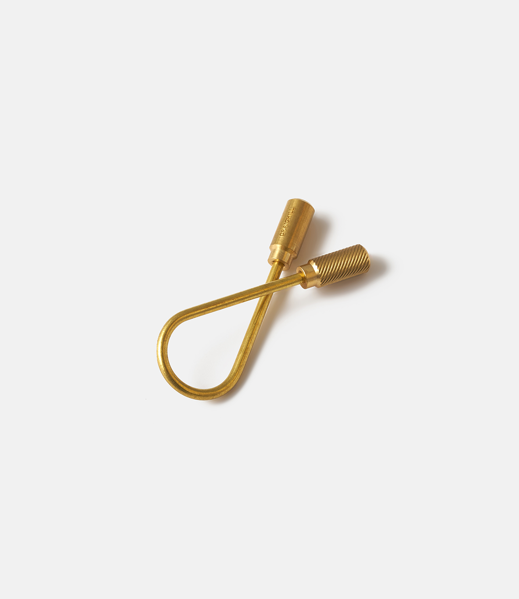 Craighill Closed Helix Keyring Brass — ключница из латуни