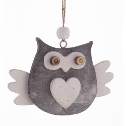 GAEM Украшение новогоднее "Сова", L11 W2 H9 см, 2в.
