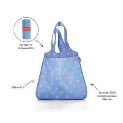 Сумка складная mini maxi shopper azure dots