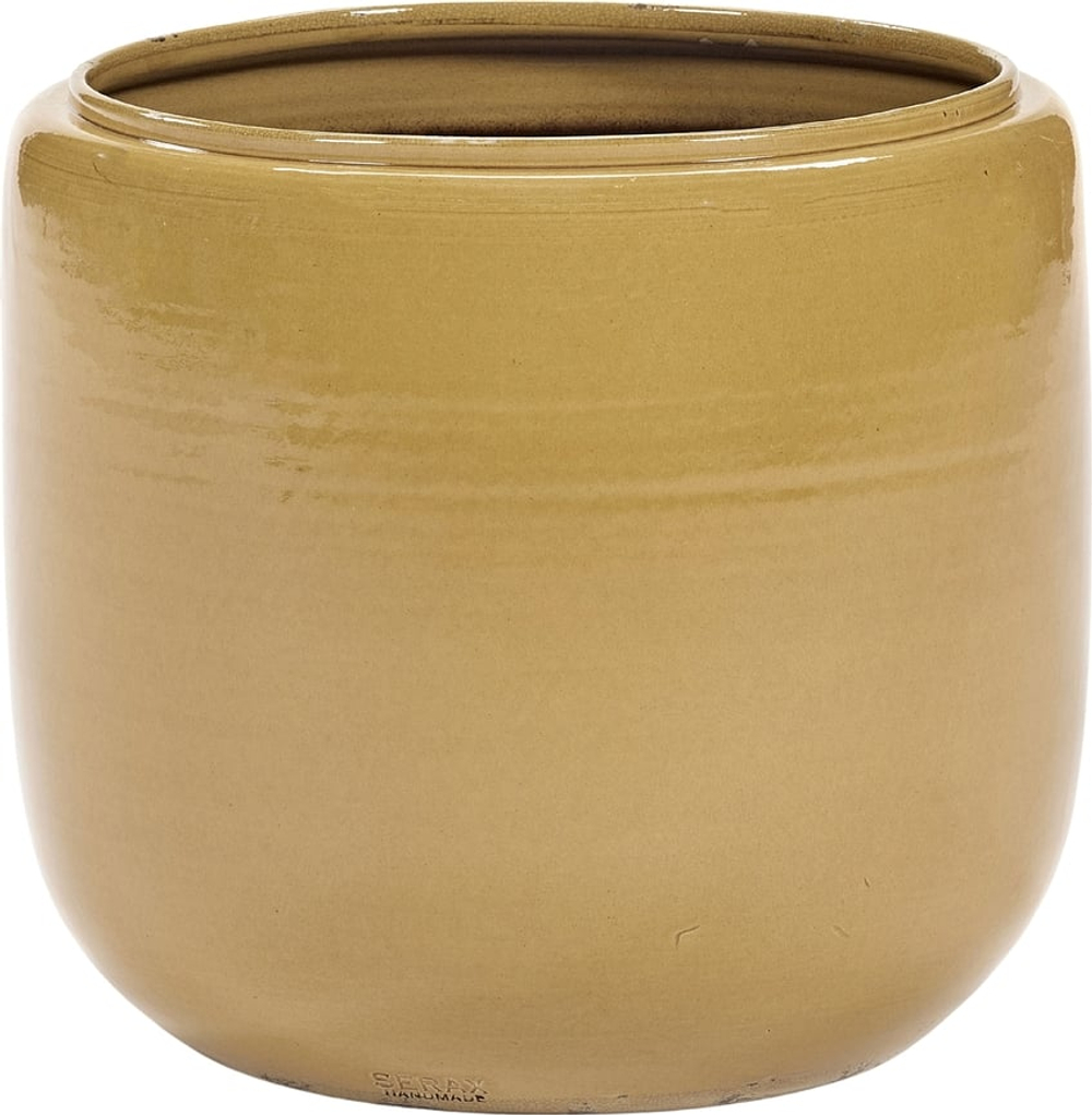 Кашпо Serax Glazed Shades, керамика, 37 см, жёлтое