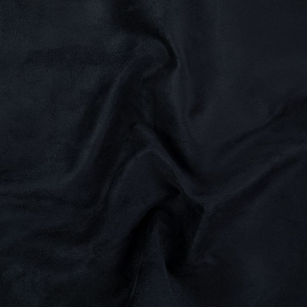 Замша искусственная отрез 35х50 см, 175±5 г/м², 19-4004 black (черный), Peppy Woven Suede