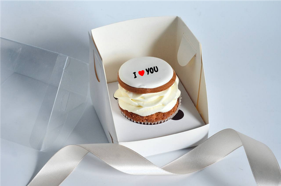 Капкейки с картинками и надписями на прянике, упаковка на 1 шт