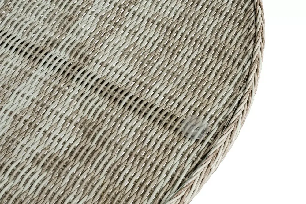 "Эспрессо" плетеный круглый стол, диаметр 118 см, цвет бежевый