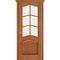 Купить Межкомнатная дверь массив сосны М7 светлый лак остеклённая