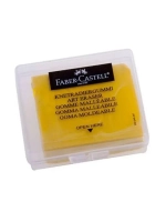 Ластик-клячка Faber-Castell, желтый, в пласт контейнере,2 шт