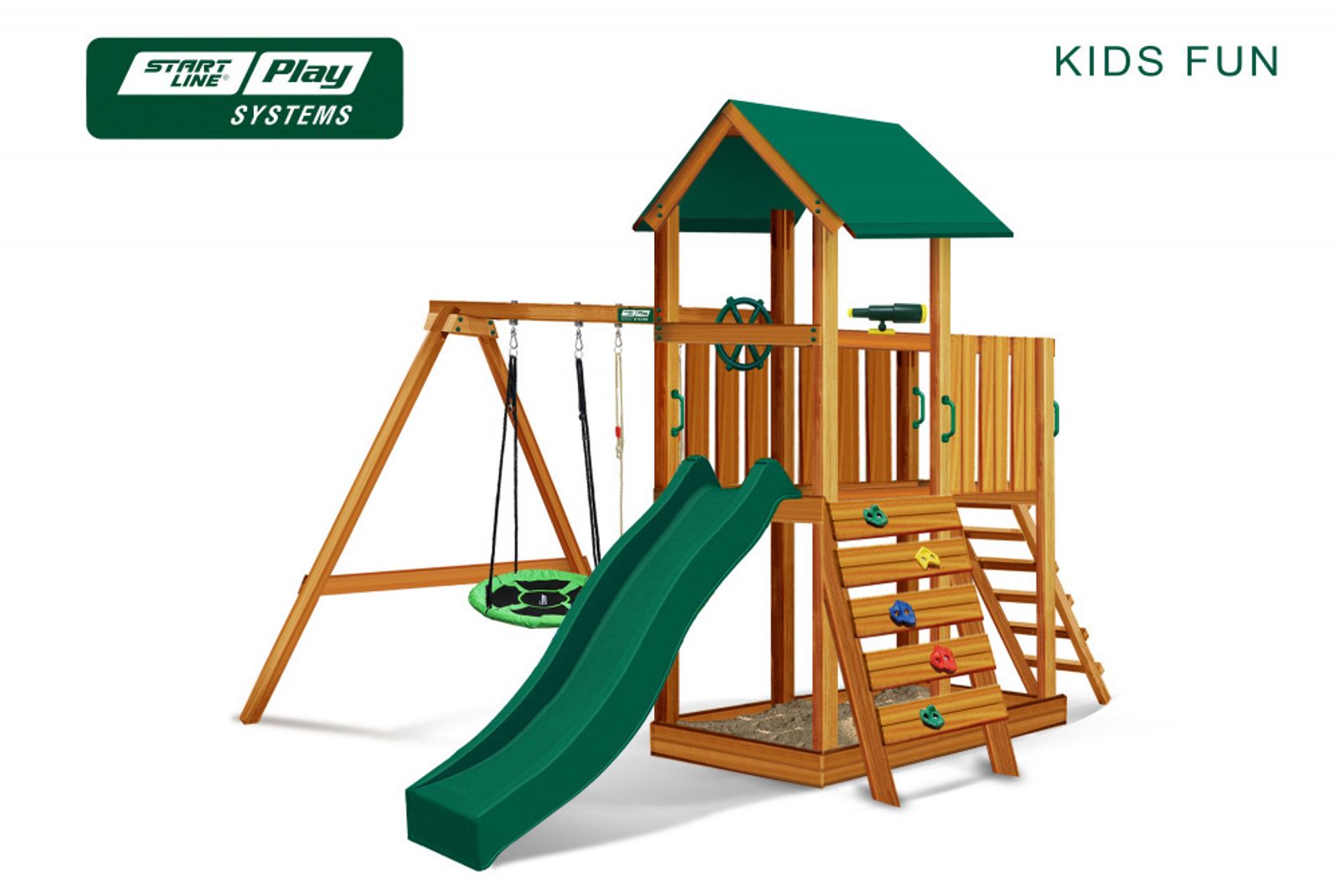 Детский городок KIDS FUN стандарт (green) фото №1