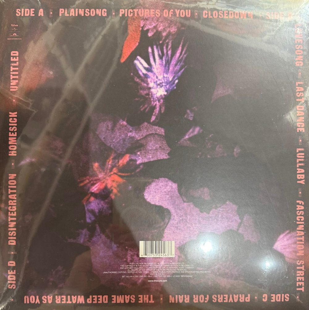 Виниловая пластинка The Cure - Disintegration 2LP
