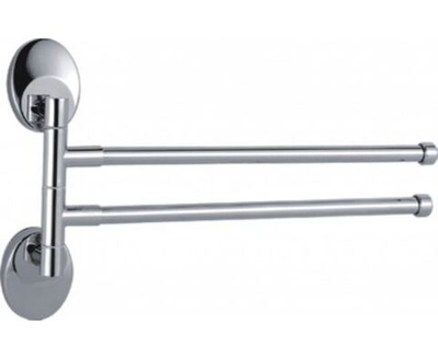 Полотенцедержатель Haiba HB1612 двойной поворотный Хром