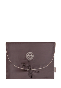 Постельное белье семейное Luxberry Тенсель коричневое