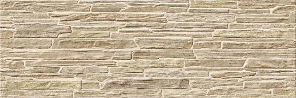 Настенная плитка ALMA Ceramica TWA11ROK414 Rocko 60x20 коричневая рельефная глянцевая под бетон / цемент