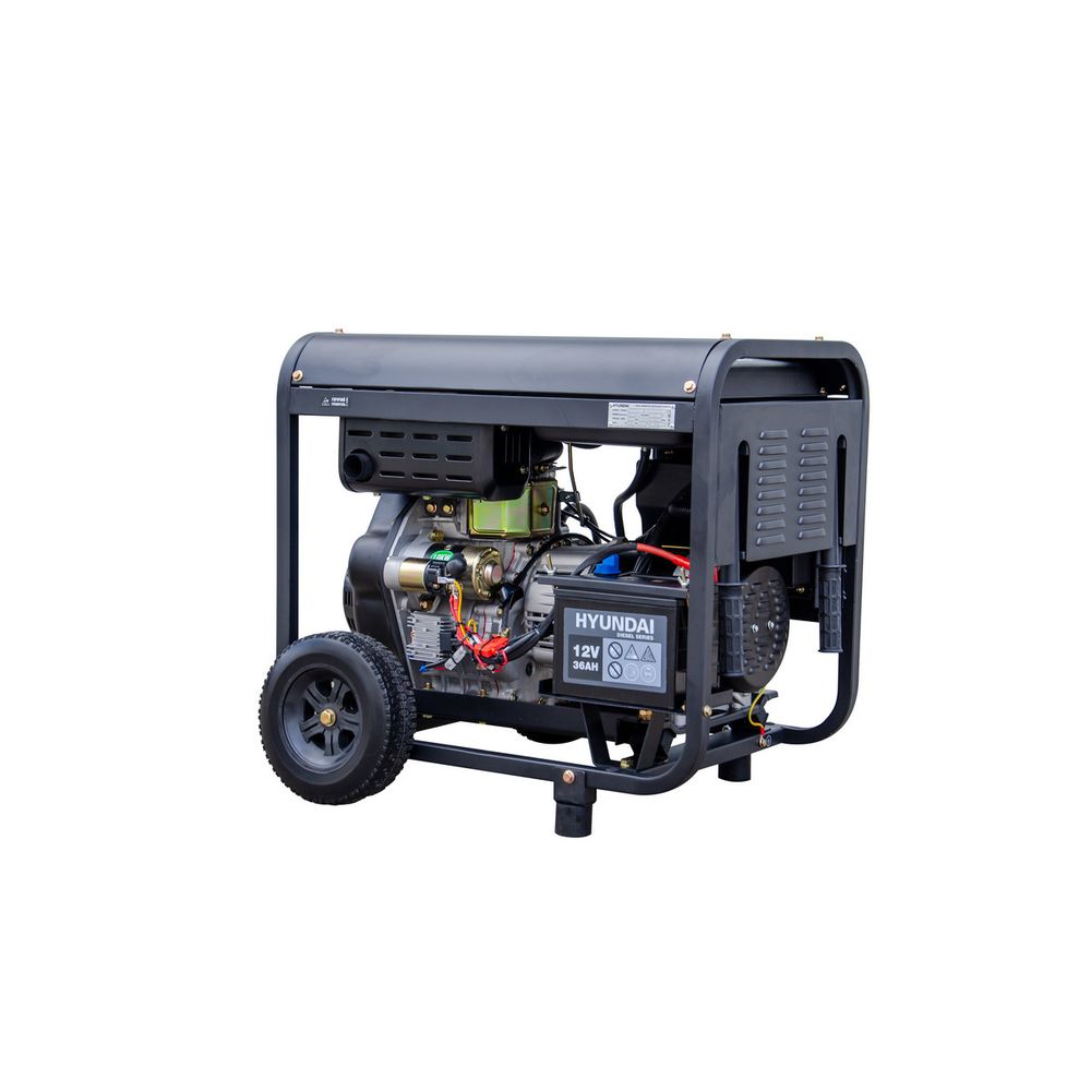 Дизельный генератор Hyundai DHY 8500LE-3 - [6.5 кВт / 380V] эл. старт, трехфазный