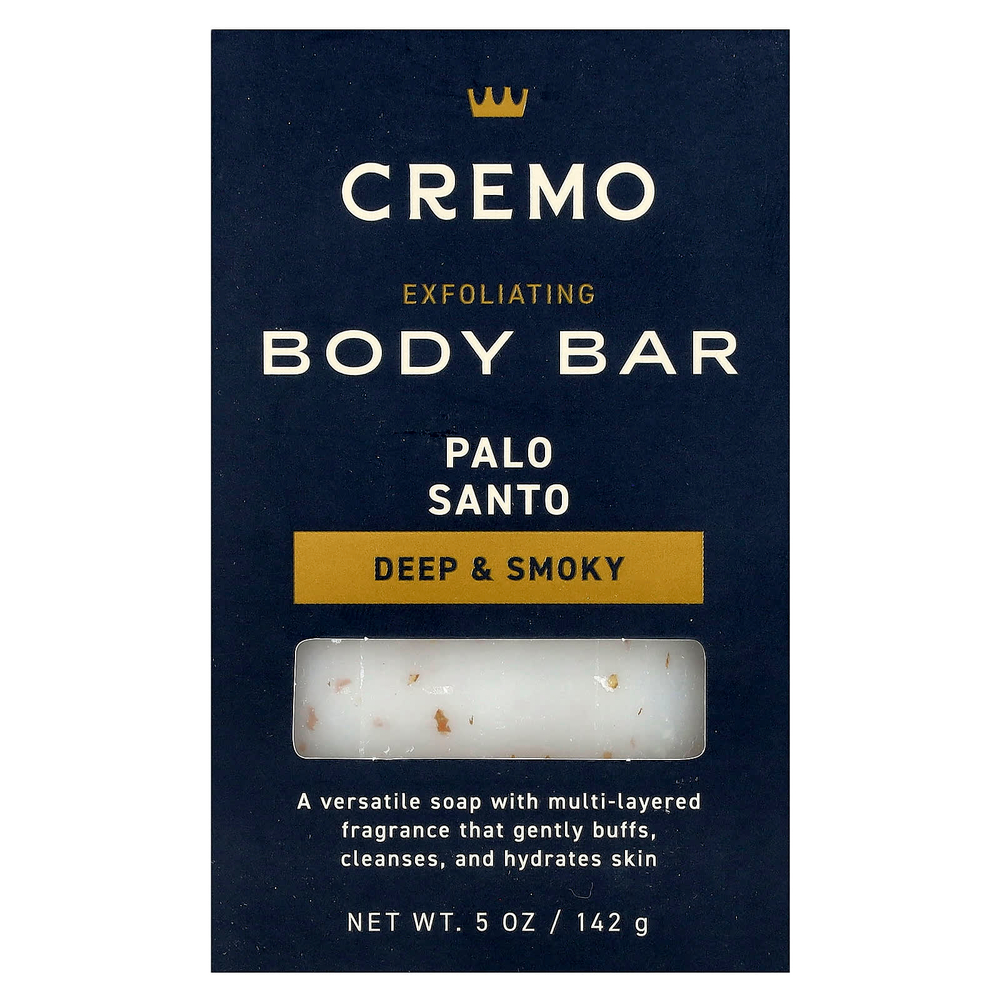 Cremo, Отшелушивающее мыло для тела, пало санто, 142 г (5 унций)