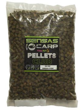 Пеллетс Sensas Club GREEN FISH 8мм 1кг