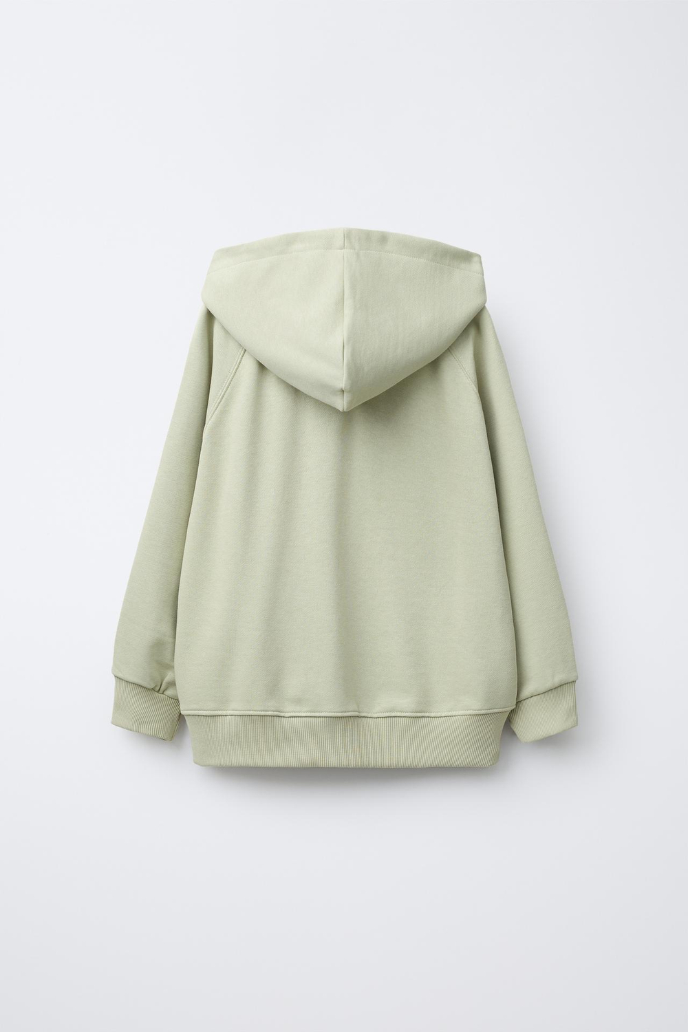 ZARA ХУДИ С МОЛНИЕЙ, СВЕТЛО-ЗЕЛЕНЫЙ