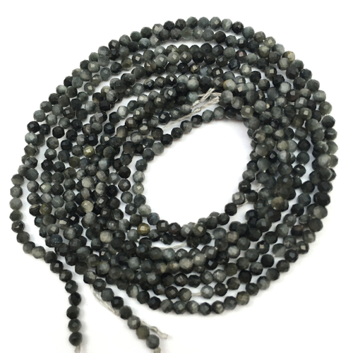 Хризоберилл граненый 2 мм, бусины (нить)