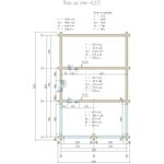 Сруб Бани 6х6 м + веранда 3 м с мансардой из оцилиндрованного бревна D 18